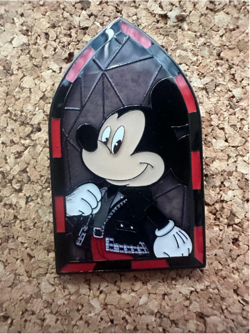 Disney Trading Pin Loungefly Mickey Kingdom Hearts Stained Glass Window Pin